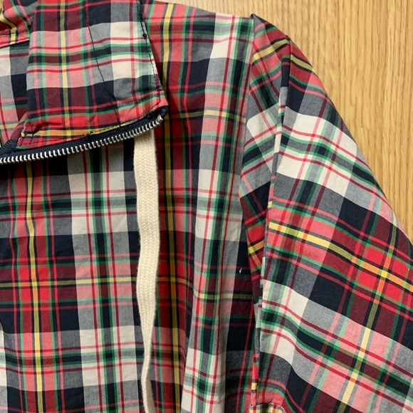 plaid flannel windbreaker with drawstring UO - Picture 4 of 5
